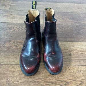 Women’s Distressed Cherry Red Arcadia Leather Boots